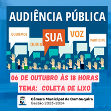 Audiência Pública - Coleta e Destino do Lixo