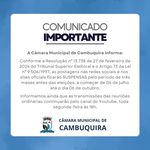 Comunicado Importante