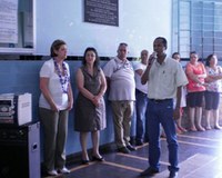 Instalação da Placa Ideb na E.E. Clóvis Salgado