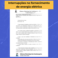 Interrupções no fornecimento de energia elétrica