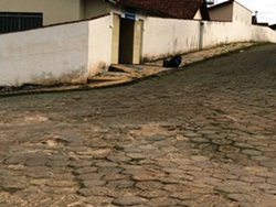 Necessidade de recuperação de rua próxima a PSF