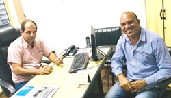 Presidente e Prefeito se reúnem na sede da Câmara