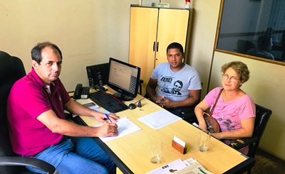 Presidente recebe a visita da ONG dos Animais