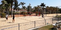 Quadra de Beach Tennis no Parque das Águas