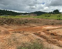 Término do calçamento da Rua Pará, no Bairro Marimbeiro